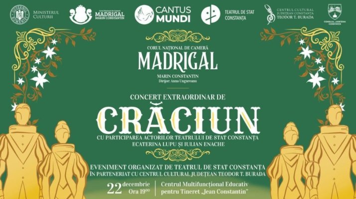 Corul „Madrigal - Marin Constantin”, concert extraordinar de Crăciun, la Constanţa