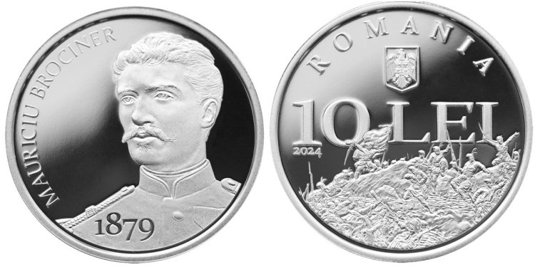BNR a lansat o monedă cu tema 145 de ani de la acordarea cetăţeniei române lui Mauriciu Brociner