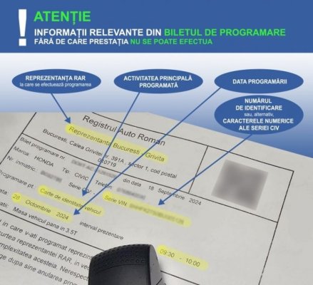 De azi, programările online RAR se pierd în cazul datelor eronate