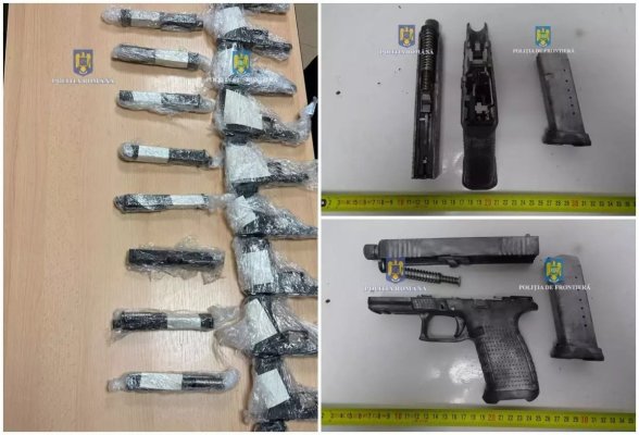 Un turc de 25 de ani, prins cu zece pistoale ascunse într-un tir. Bărbatul a fost arestat