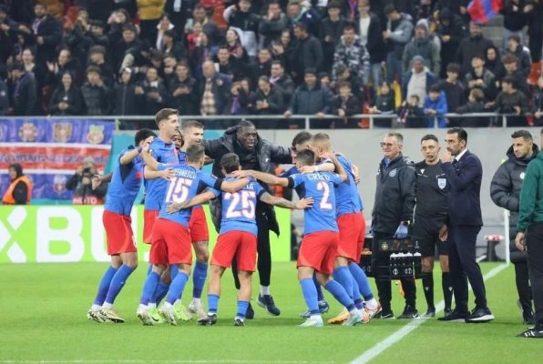 Europa League: FCSB - FC Midtjylland 2-0. Duel încins pe Arena Națională 