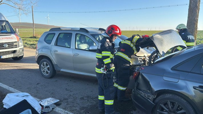 Accident rutier în apropiere de Agighiol. Video