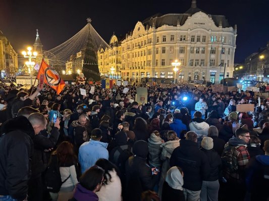 Proteste în ţară împotriva lui Călin Georgescu. Scandări antifasciste şi proeuropene