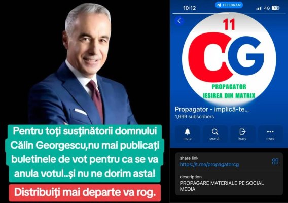 Candidatul TikTok Călin Georgescu și-a găsit... „voluntari“ și pe Telegram. Video