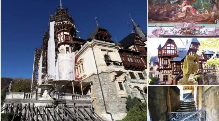 Castelul Peleș a ajuns o ruină în proptele. Casa Regală și Ministerul Culturii negociază molcom cine să rezolve problema 