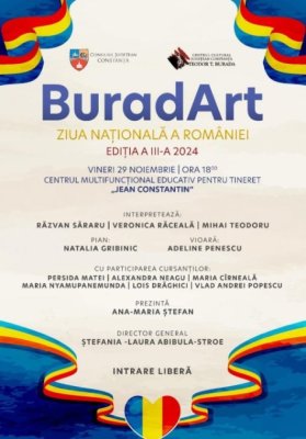 Centrul Cultural „Teodor T. Burada” vă invită la BuradArt – Ziua Naţională a României