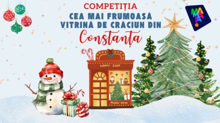 OMD Mamaia dă startul competiției „Cea mai frumoasă vitrină de Crăciun din Constanța” 