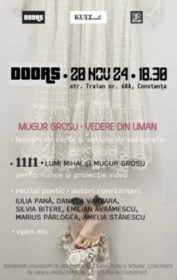  „Biblioteca iese în comunitate”: poezie, artă și muzică experimentală la Doors Club