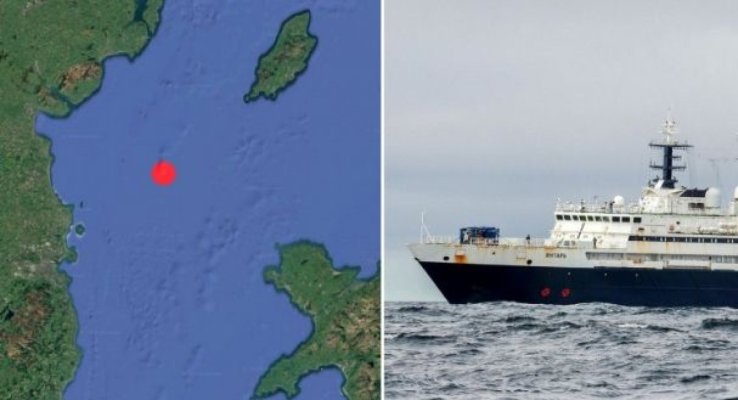 O navă rusească de spionaj a intrat în apele teritoriale ale Irlandei