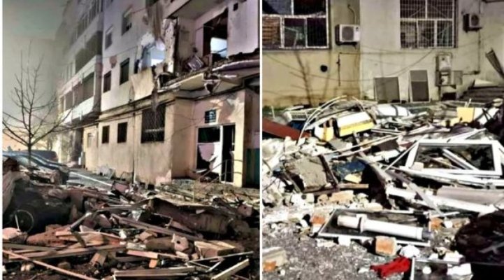 Explozie devastatoare! Zeci de familii evacuate, 16 apartamente și mai multe mașini distruse