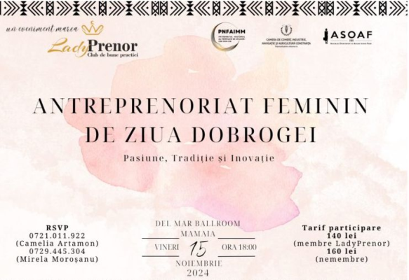LadyPrenor sărbătorește “Antreprenoriat Feminin de Ziua Dobrogei”