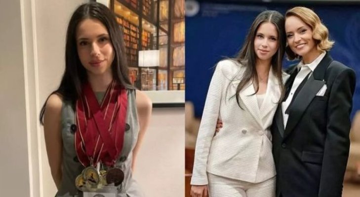 Violeta Bănică a reprezentat România într-un concurs de cultură generală din SUA. Andreea Marin e mândră de fiica ei