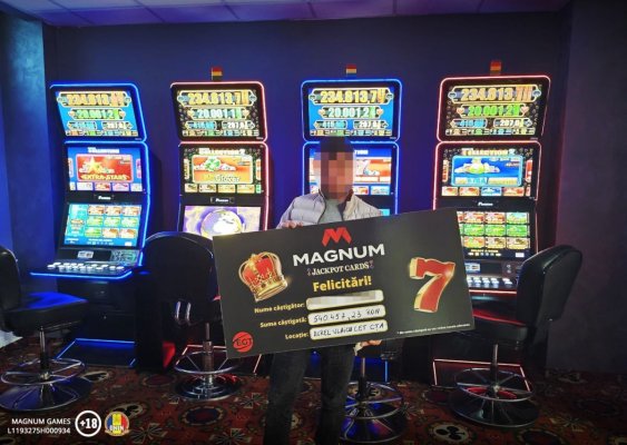 Jackpot Cards. Un constănțean a câștigat peste 540.000 lei, la Sala de Jocuri MAGNUM de pe Aurel Vlaicu