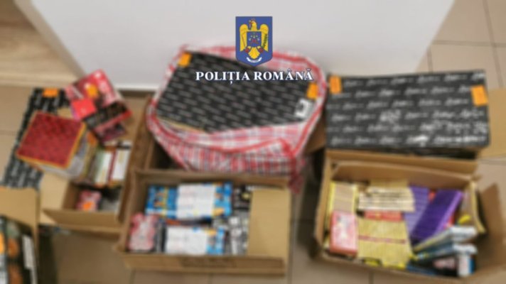 Descinderi! Un bărbat a fost prins cu 100 de kg de materiale pirotehnice periculoase în curte, la Negureni!