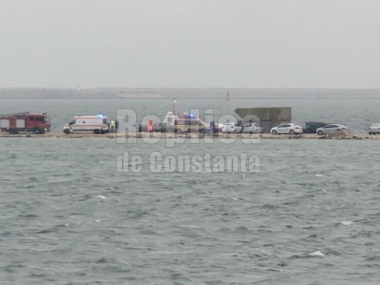 Persoană salvată de la înec, în Portul Agigea Sud: a căzut în mare de la 9 metri