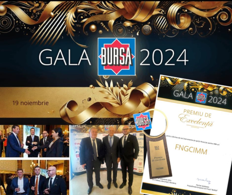 FNGCIMM a primit Premiu de Excelență în cadrul Galei Bursa 2024
