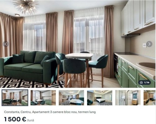 Au bubuit prețurile la chirii, în Constanța! Unele apartamente ajung între 1.500 și 4.000 de euro