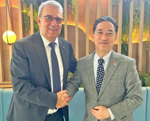 Vergil Chițac s-a întâlnit cu ambasadorul Japoniei în România