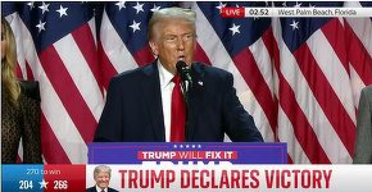 Nepoata lui Donald Trump face publice imagini inedite cu sărbătoarea în familie din noaptea alegerilor