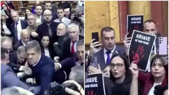 Bătaie generală în Parlament. Ce a provocat scandalul