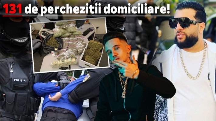 Descinderi la socrul lui Tzancă Uraganu și liderul galeriei FCSB, suspecți de contrabandă cu arme și droguri de mare risc