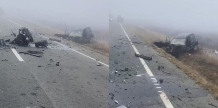 Accident rutier grav pe DN56: o persoană a murit şi trei au fost rănite după ce o maşină a intrat pe contrasens! Video 