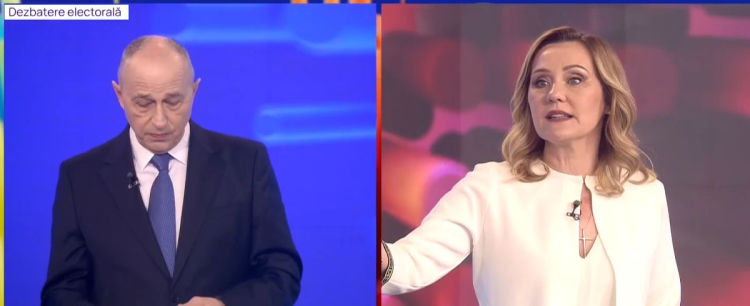 Schimb dur de replici între Mircea Geoană și Elena Lasconi: Băsescu vă bate și când nu participă!