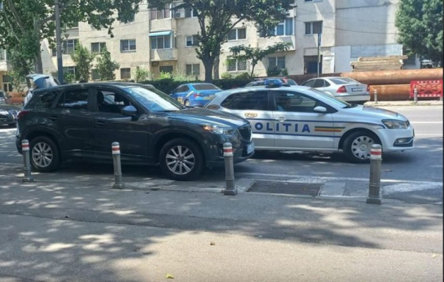 Scandal pe Soveja! Un șofer care a trecut pe roșu a amenințat polițistul care l-a oprit....ca să nu-i ia permisul