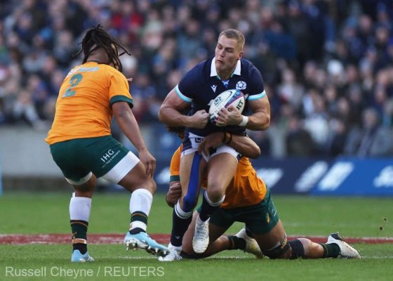 Rugby: Scoţia a întrecut Australia cu 27-13, pe Murrayfield