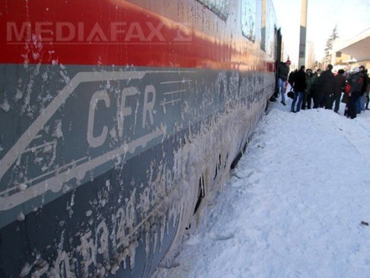 Traficul feroviar va fi perturbat din cauza condițiilor meteo