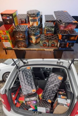 Polițiștii au identificat un comericant neautorizat de materiale pirotehnice