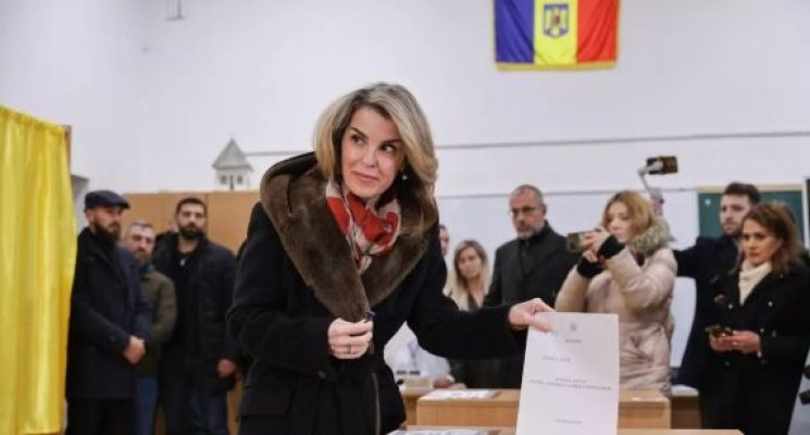 Cum a apărut Cristela Georgescu la secția de votare, la alegerile parlamentare 2024