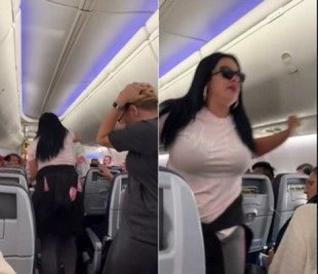 Aterizare forțată! O pasageră agresivă a tras de păr o stewardesă