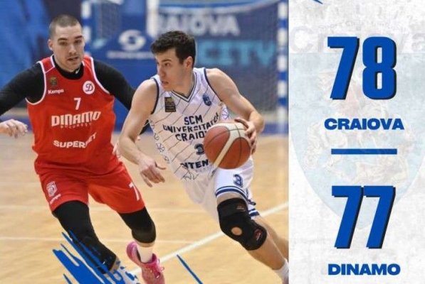 Baschet masculin: SCM 'U' Craiova s-a calificat după prelungiri la turneul Final 8 al Cupei României