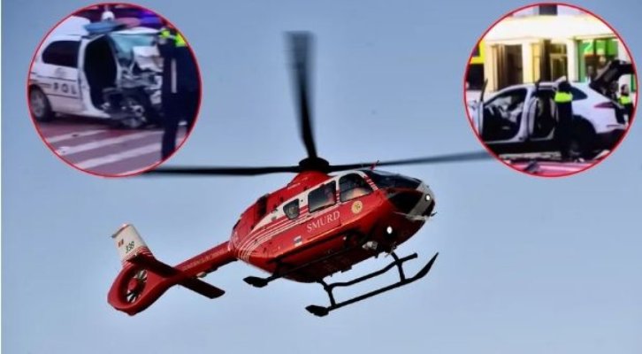 Trei poliţişti răniţi, unul în comă, după ce autospeciala lor a fost lovită de un şofer fugar