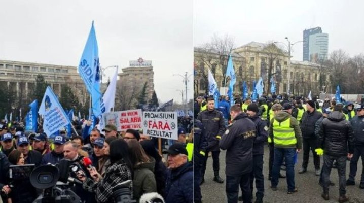 Profesorii, angajații din penitenciare și studenții protestează măsurile de austeritate din Ordonanța trenuleț