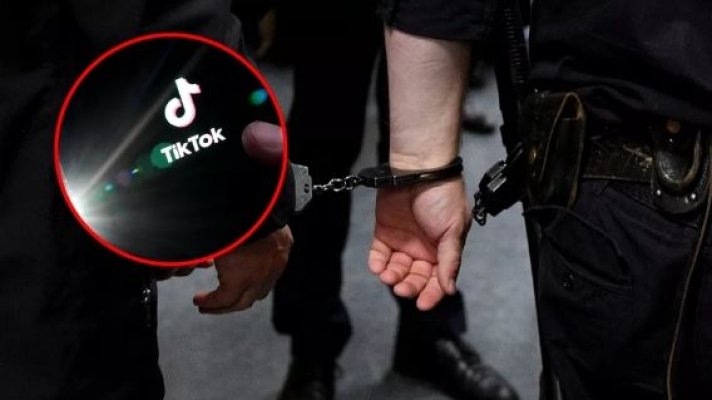 Bărbat, ridicat de polițiști după o postare șocantă pe TikTok