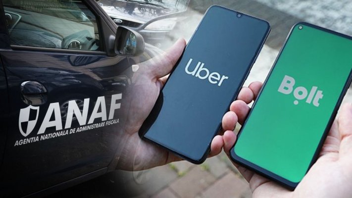 Bolt și Uber obligate să raporteze lunar ANAF câți kilometri a parcurs și câți bani a încasat