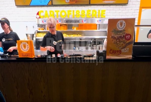 La Cartoffiserie, din Vivo, clienții sunt serviți fără mănuși sau bonetă. Video