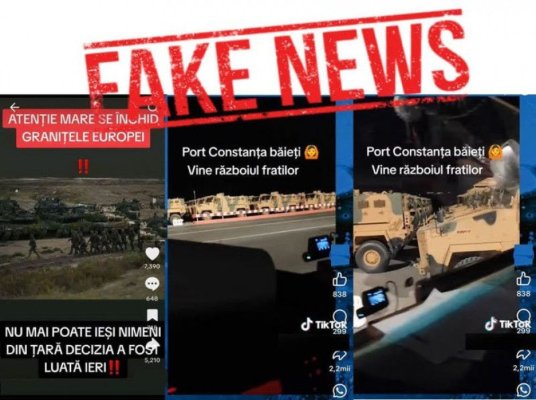 Noi dezinformări în mediul online care vizează tehnică militară în Portul Constanța