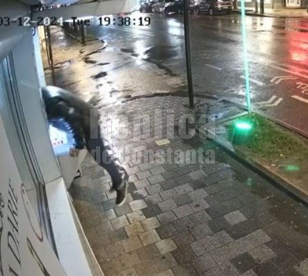 Video exclusiv! Un hoț a vrut să dea lovitura vieții la magazinul lui Viorel Done, de pe Tomis.
