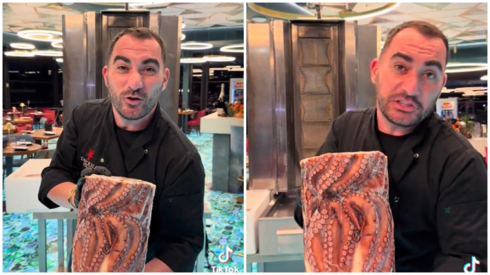 Pescobar lansează rețete culinare de rămâi cu gura căscată! Kebab de caracatiță, în loc de vită, pui sau curcan. Video
