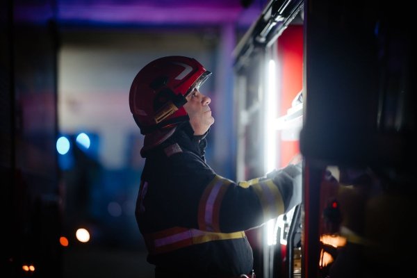 Pompierii, la datorie în zilele de Crăciun