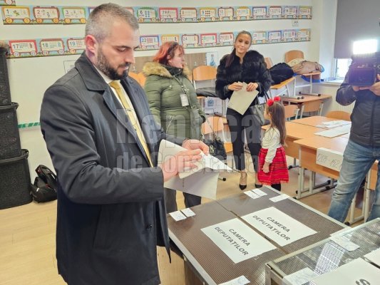 Nicolae Vlahu, candidat AUR pentru Senat, a votat pentru schimbare. Video