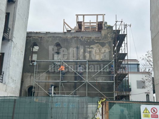 Se lucrează de zor la reabilitarea Sinagogii din Constanța. Video