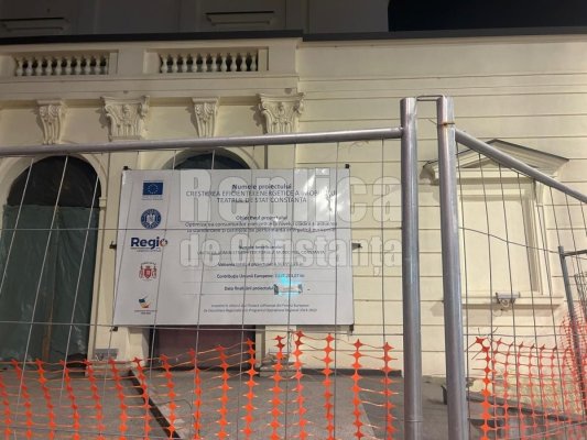 Lucrările de reabilitare a Teatrului de Stat Constanța nu vor fi gata până la finalul anului! Video