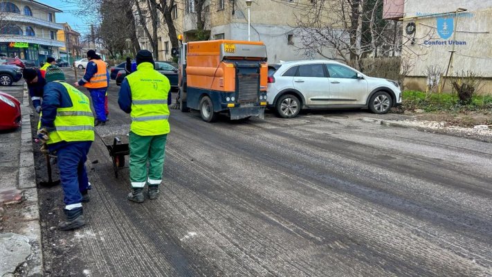 Se asfaltează carosabilul pe strada Ghiocel din cartierul Anadalchioi