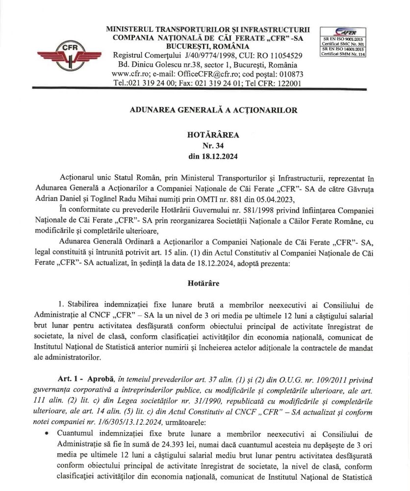 Doina tenea, fost director in Primaria Constanta, castiga 24.000 lei pe luna de la CFR Doina tenea, fost director in Primaria Constanta, castiga 24.000 lei pe luna de la CFR