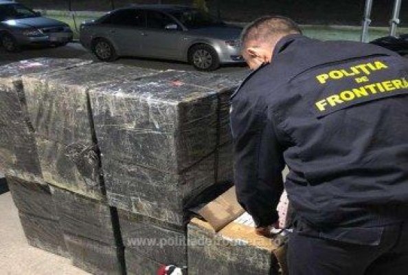 Captură de țigări, descoperită de polițiști la granița cu Bulgaria! Video