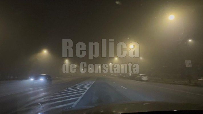 Cod Galben de ceață, în Constanța și Tulcea
